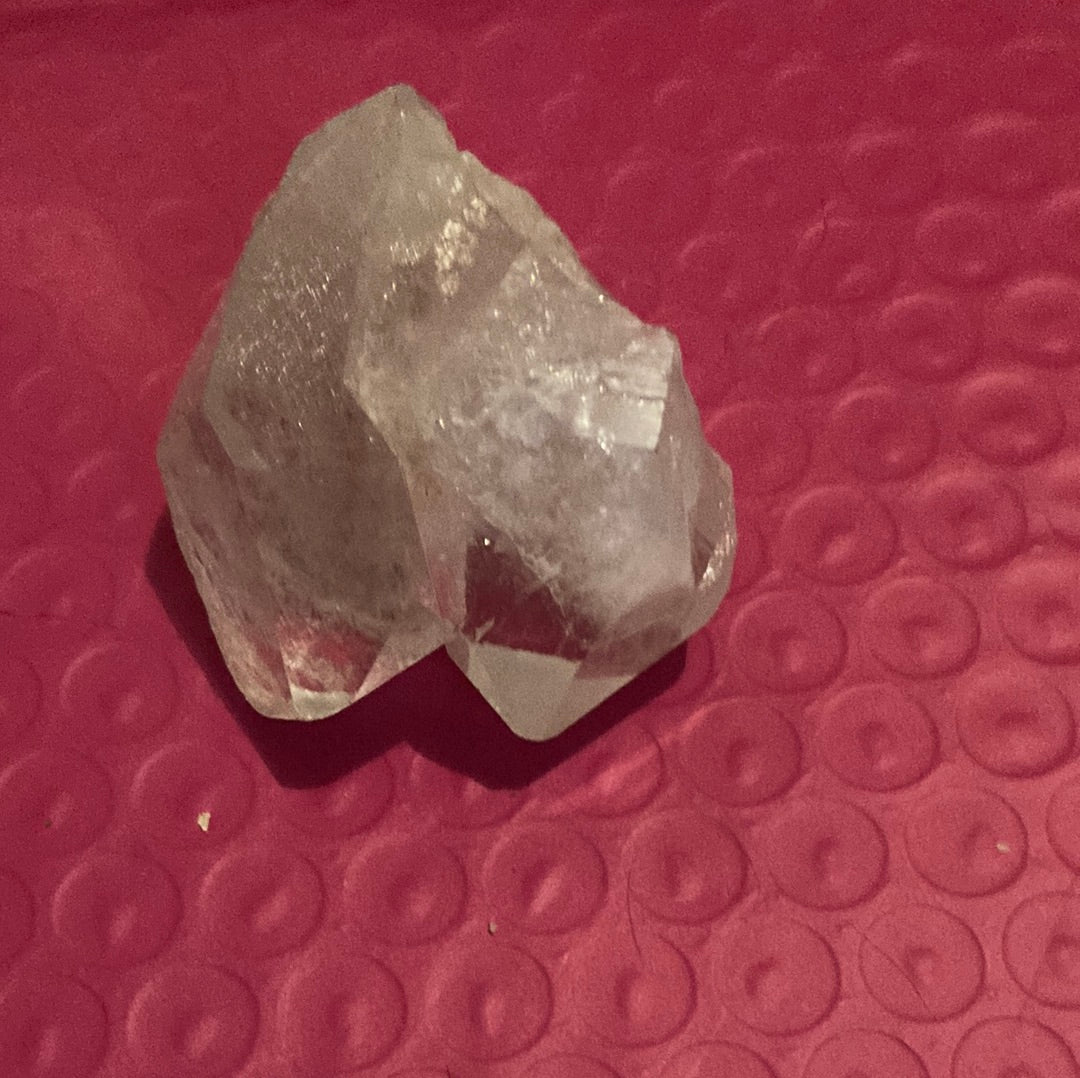 Clear quartz cluster crystal